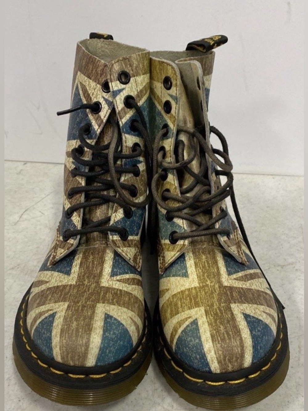 Dr. Martens Union Jack Soft Leather Boots Size UK: 4 EU: 37 US: L 6 US:M 5